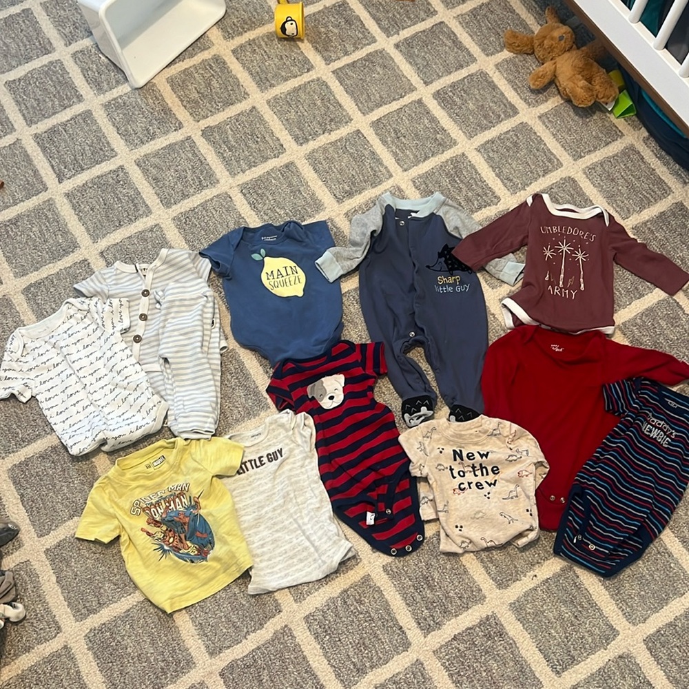 3-6 months and 6 months baby clothes EUC
